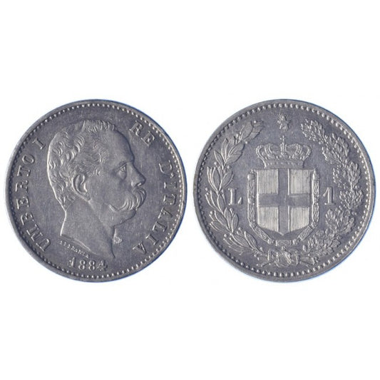 1 Lira 1884 Zecca di Roma