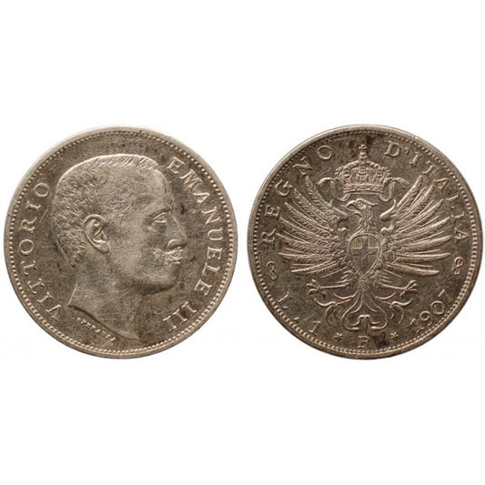 1 Lira 1907 Aquila Sabauda