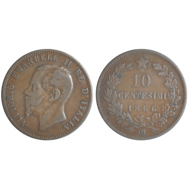 10 Centesimi 1866 Zecca di Strasburgo