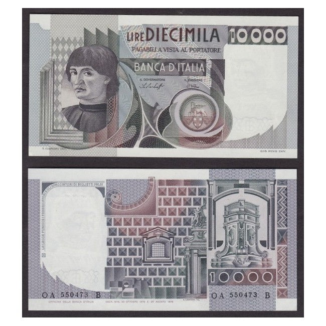 10.000 Lire 1976 Del Castagno