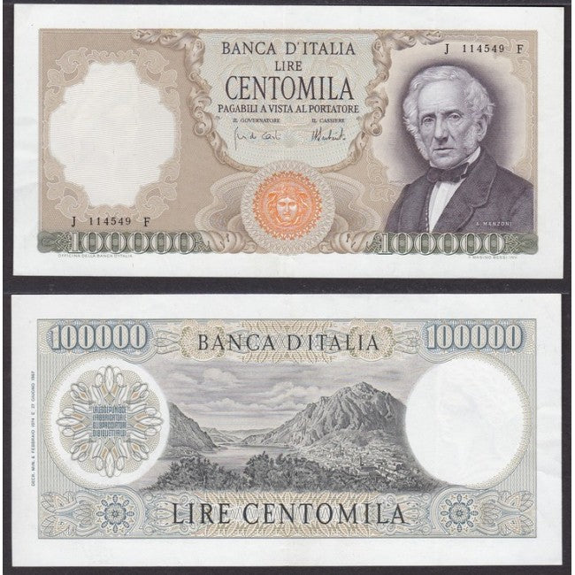 100.000 Lire 1974 Manzoni