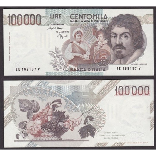 100.000 Lire 1992 Caravaggio 1° tipo