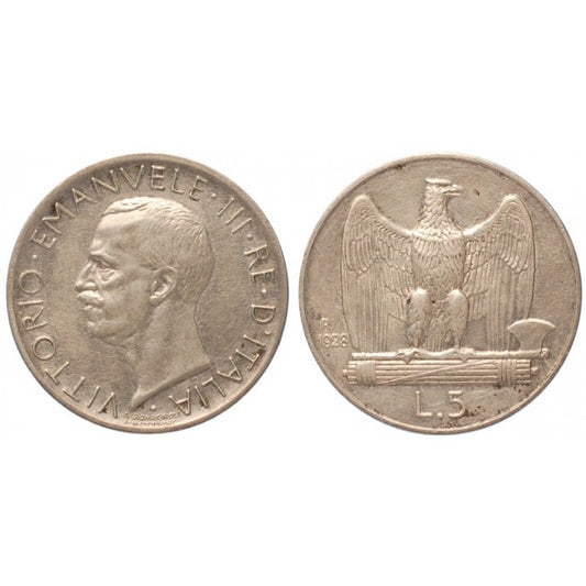 5 Lire 1928 Aquilino