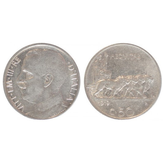 50 Centesimi 1919 Leoni