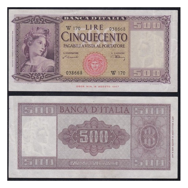 500 Lire 1948 Italia