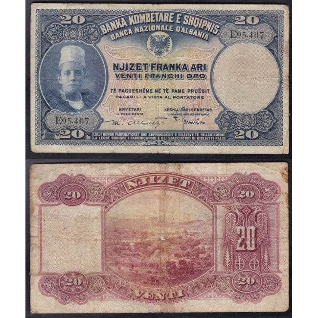 Albania 20 Franka Ari 1926