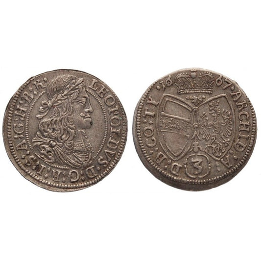 Austria 3 Kreuzer 1667