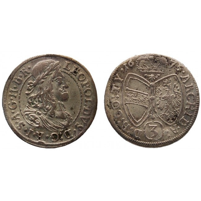 Austria 3 Kreuzer 1675