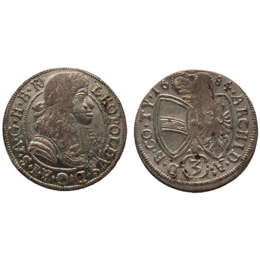 Austria 3 Kreuzer 1684