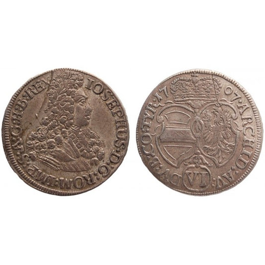 Austria 6 Kreuzer 1707