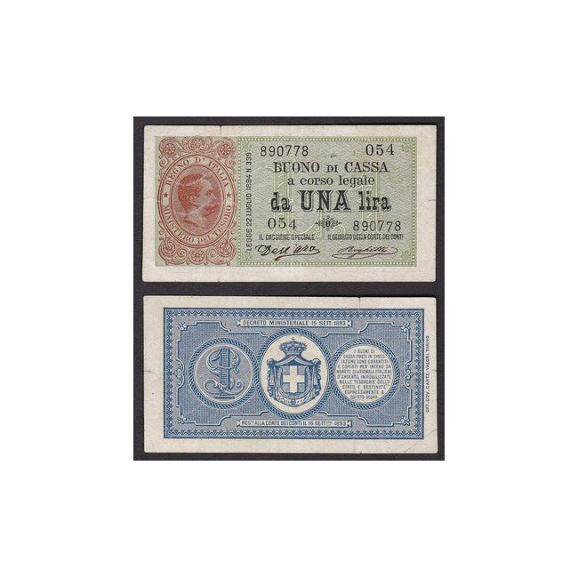 Buoni di cassa 1 Lira 1894