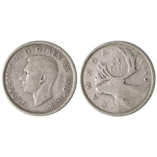 Canada 25 Cents 1940