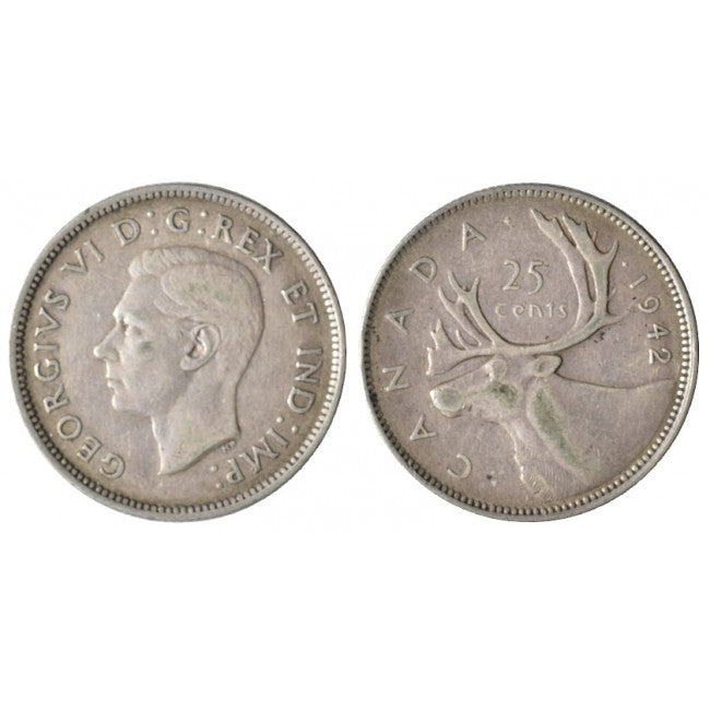 Canada 25 Cents 1942