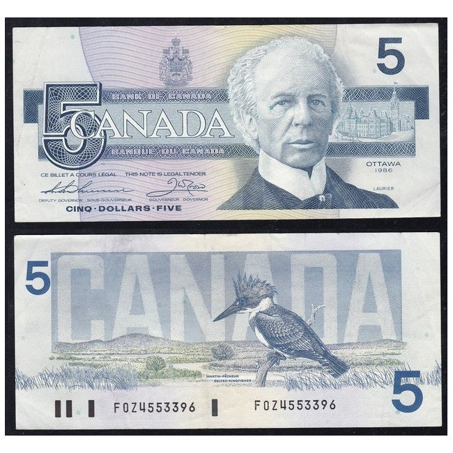 Canada 5 Dollars 1986