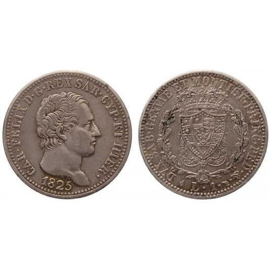 Carlo Felice - 1 Lira 1825