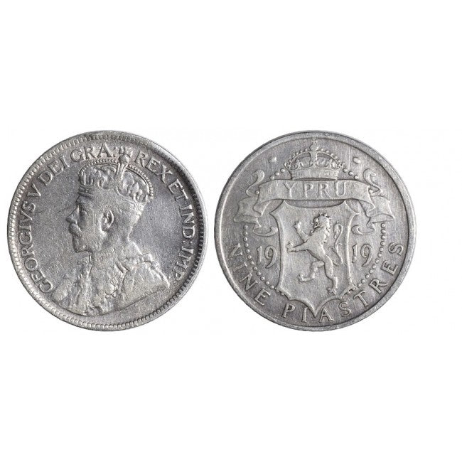 Cipro 9 Piastres 1919