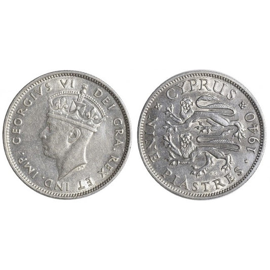 Cipro 9 Piastres 1940