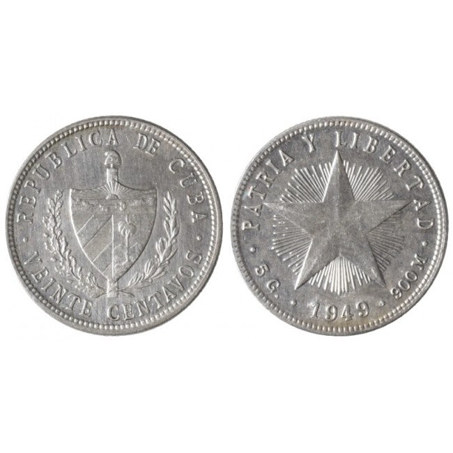 Cuba 20 Centavos 1949