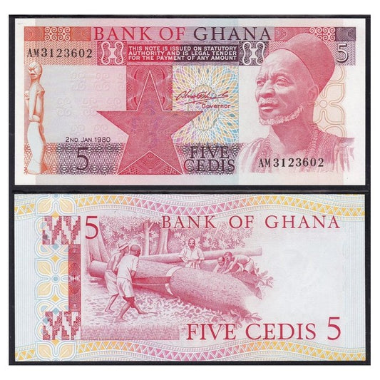 Ghana 5 Cedis 1980