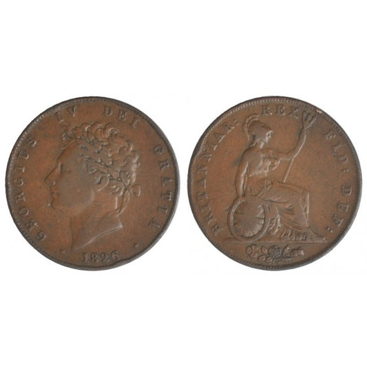 Gran Bretagna 1/2 Penny 1826