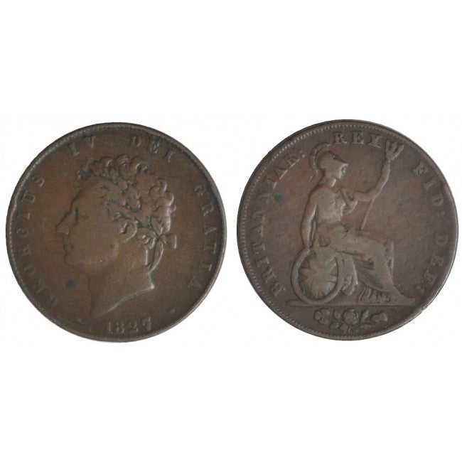 Gran Bretagna 1/2 Penny 1827