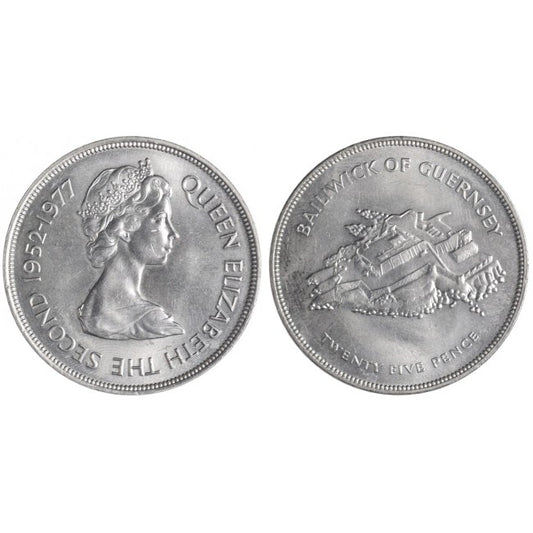 Guernsey 25 Pence 1977