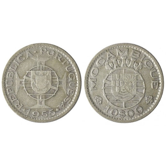 Mozambico 10 Escudos 1955