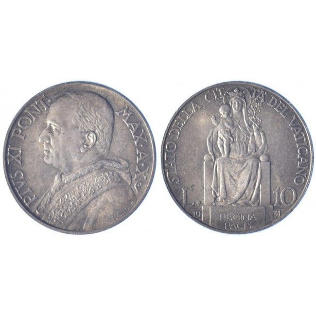 Pio XI (1929-1938) 10 Lire 1931 X