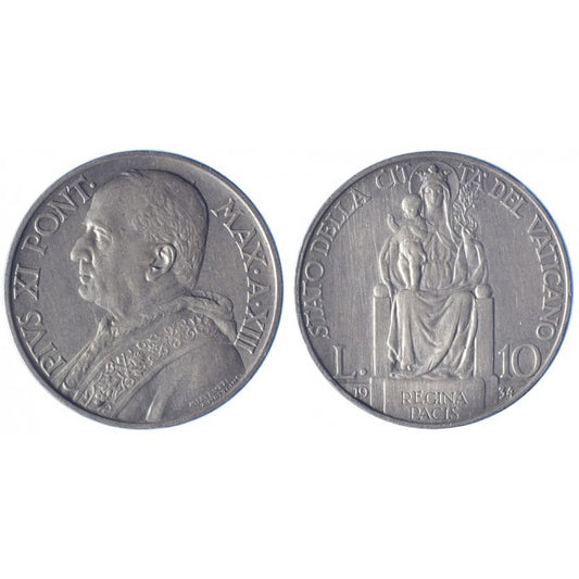 Pio XI (1929-1938) 10 Lire 1934 XIII