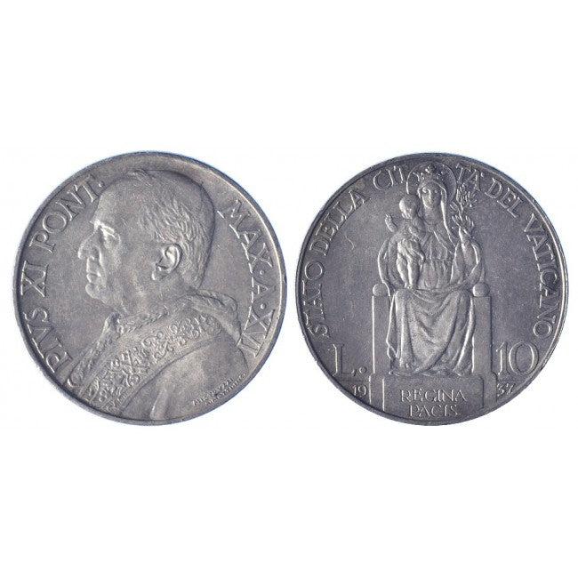 Pio XI (1929-1938) 10 Lire 1937 XVI