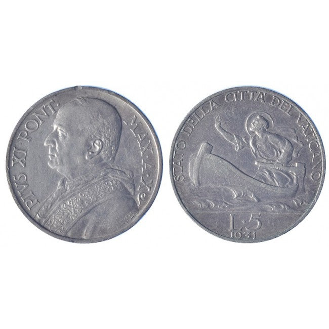 Pio XI (1929-1938) 5 Lire 1931 X