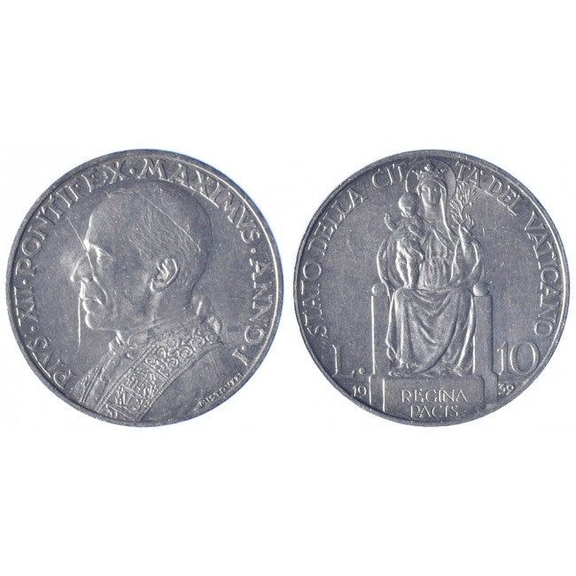 Pio XII (1939-1958) 10 Lire 1939 I