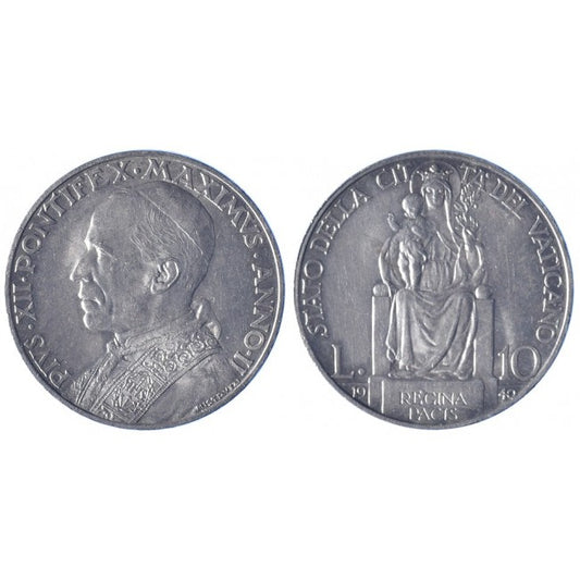 Pio XII (1939-1958) 10 Lire 1940 II