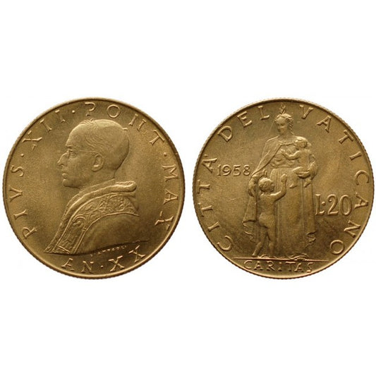 Pio XII (1939-1958) 20 Lire 1958 XX