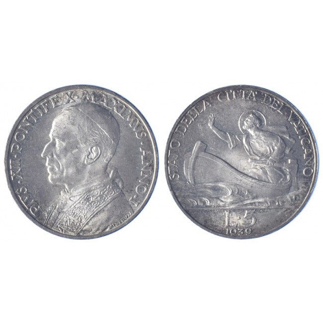 Pio XII (1939-1958) 5 Lire 1939 I