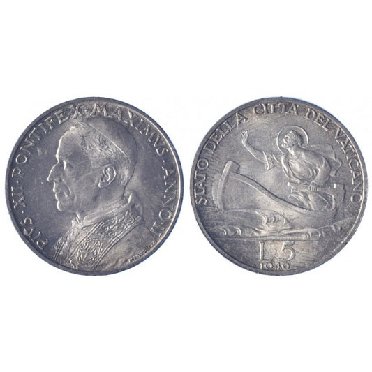 Pio XII (1939-1958) 5 Lire 1940 II