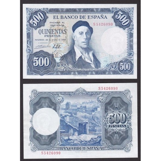 Spagna 500 Pesetas 1954