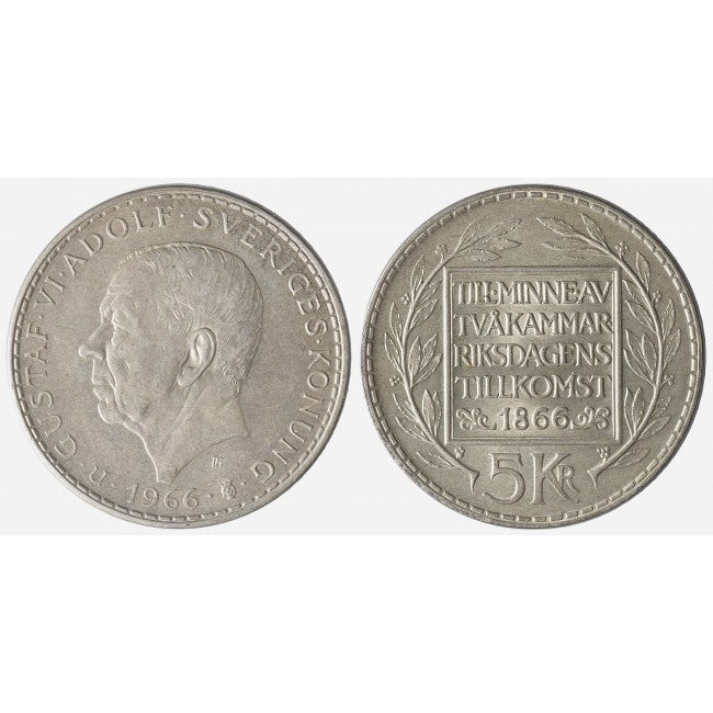 Svezia 5 Kronor 1966