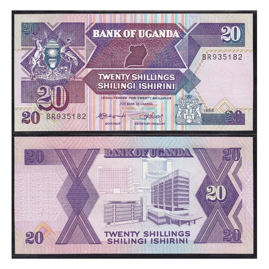 Uganda 20 Shillings 1987