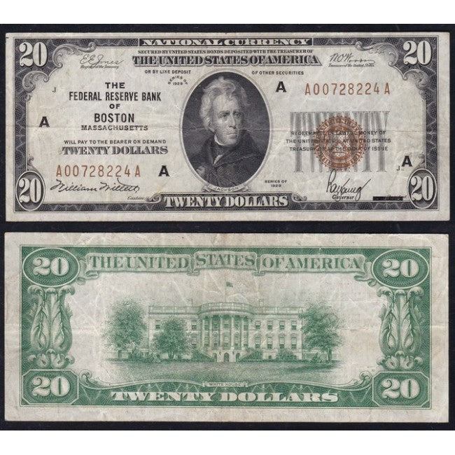 USA Twenty Dollars 1929