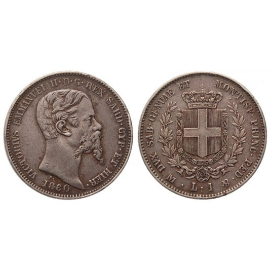 Vittorio Emanuele II - 1 Lira 1860