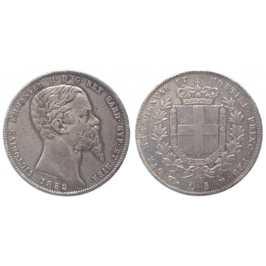 Vittorio Emanuele II - 5 Lire 1852