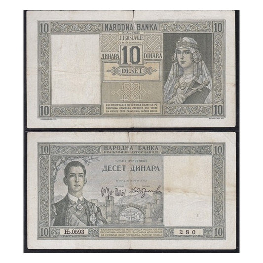 Yugoslavia 10 Dinara 1939